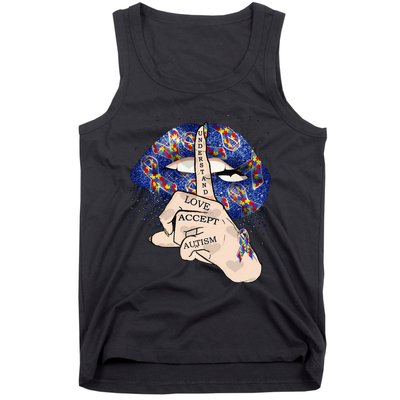 Don't Judge What You Don't Understand Autism Awareness Lip Tank Top