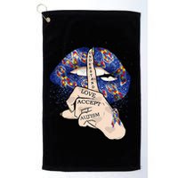 Don't Judge What You Don't Understand Autism Awareness Lip Golf Towel