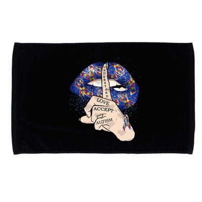 Don't Judge What You Don't Understand Autism Awareness Lip Microfiber Hand Towel