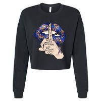 Don't Judge What You Don't Understand Autism Awareness Lip Cropped Pullover Crew