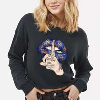 Don't Judge What You Don't Understand Autism Awareness Lip Cropped Pullover Crew