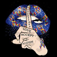 Don't Judge What You Don't Understand Autism Awareness Lip Kids T-Shirt