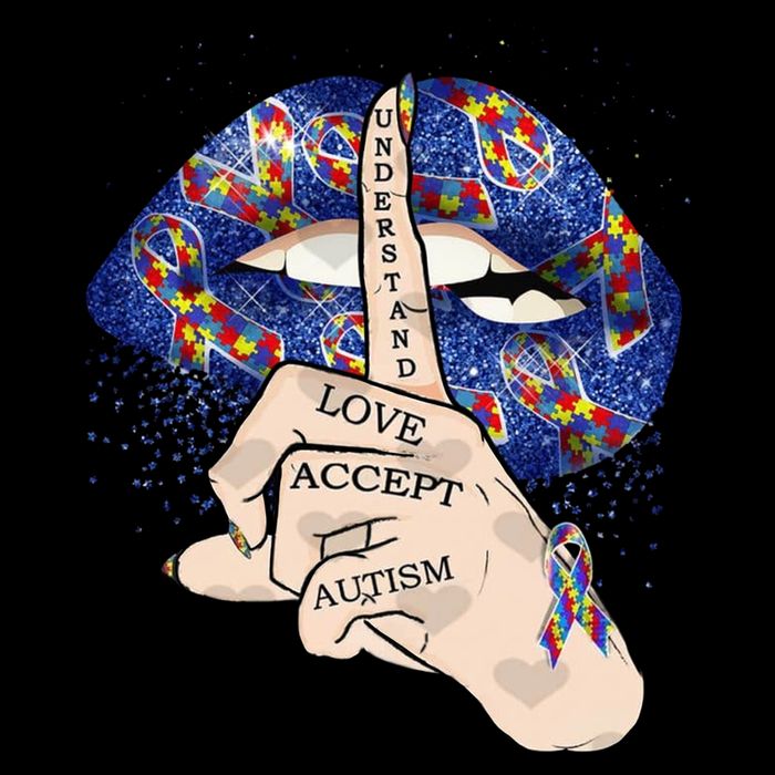 Don't Judge What You Don't Understand Autism Awareness Lip Kids T-Shirt