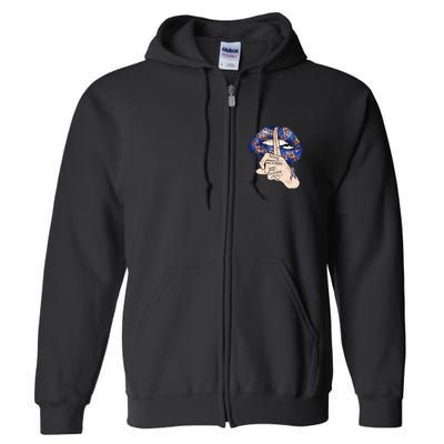 Don't Judge What You Don't Understand Autism Awareness Lip Full Zip Hoodie