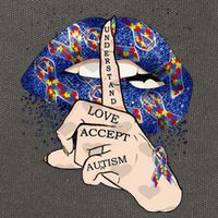 Don't Judge What You Don't Understand Autism Awareness Lip Cotton Canvas Backpack
