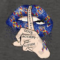 Don't Judge What You Don't Understand Autism Awareness Lip Vector Backpack