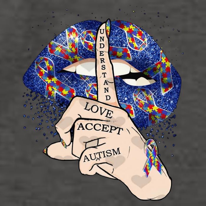 Don't Judge What You Don't Understand Autism Awareness Lip Vector Backpack