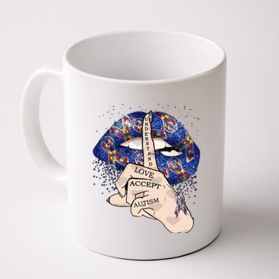 Don't Judge What You Don't Understand Autism Awareness Lip Coffee Mug