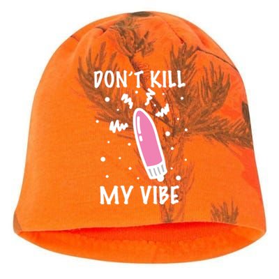 Don't Kill My Vibe Funny  Kati - Camo Knit Beanie