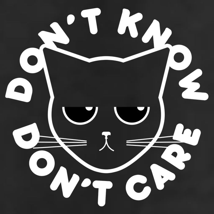 Don't Know Don't Care Funny Cat 15oz Campfire Ceramic Mug