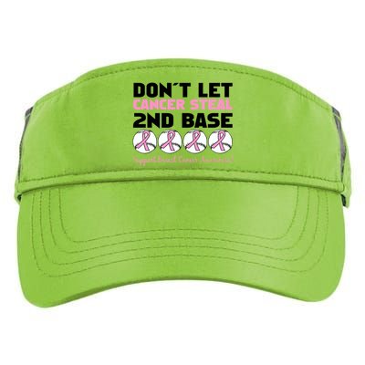 Don't Let Breast Cancer Steal Second 2nd Base Adult Drive Performance Visor