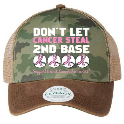 Don't Let Breast Cancer Steal Second 2nd Base Legacy Tie Dye Trucker Hat