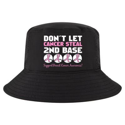 Don't Let Breast Cancer Steal Second 2nd Base Cool Comfort Performance Bucket Hat