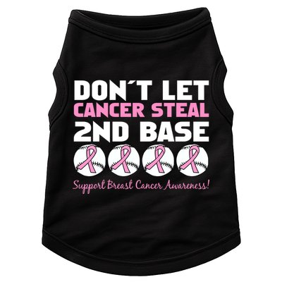 Don't Let Breast Cancer Steal Second 2nd Base Doggie Tank