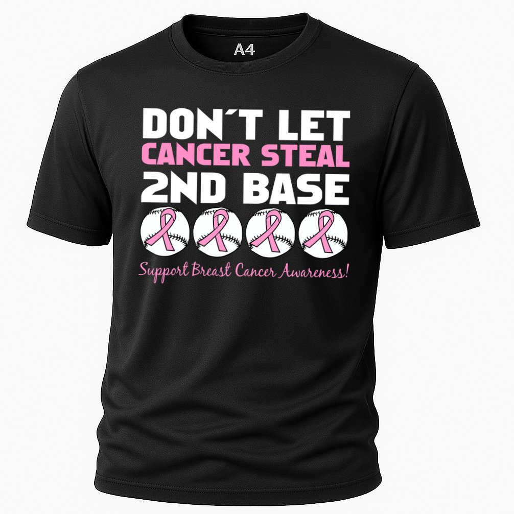 Don't Let Breast Cancer Steal Second 2nd Base Cooling Performance Crew T-Shirt