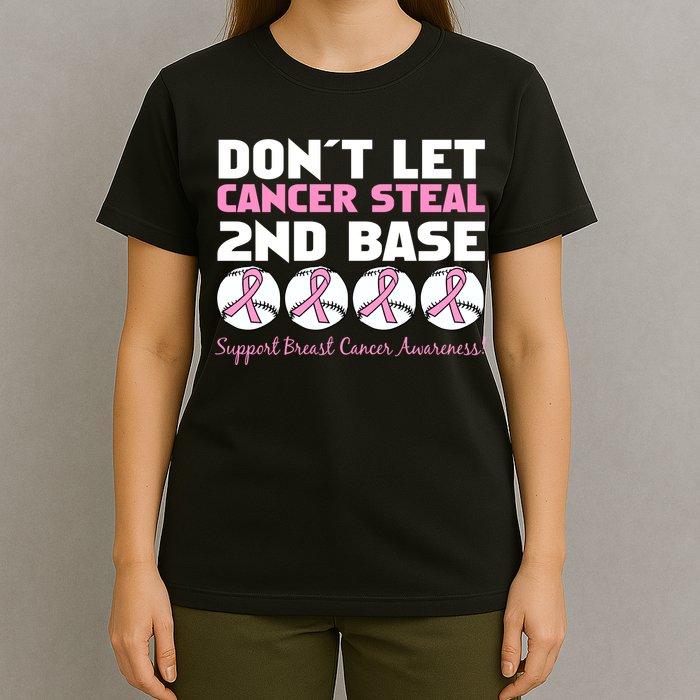 Don't Let Breast Cancer Steal Second 2nd Base T-Shirt