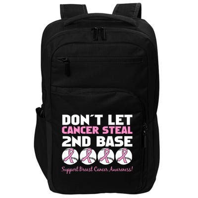Don't Let Breast Cancer Steal Second 2nd Base Impact Tech Backpack