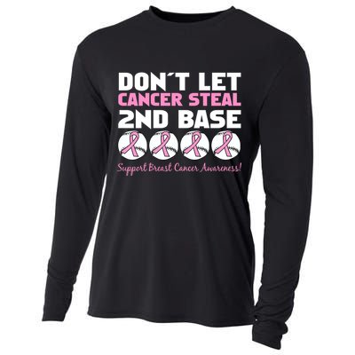 Don't Let Breast Cancer Steal Second 2nd Base Cooling Performance Long Sleeve Crew