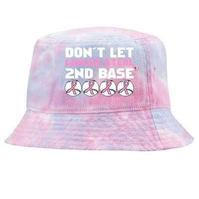 Don't Let Breast Cancer Steal Second 2nd Base Tie-Dyed Bucket Hat