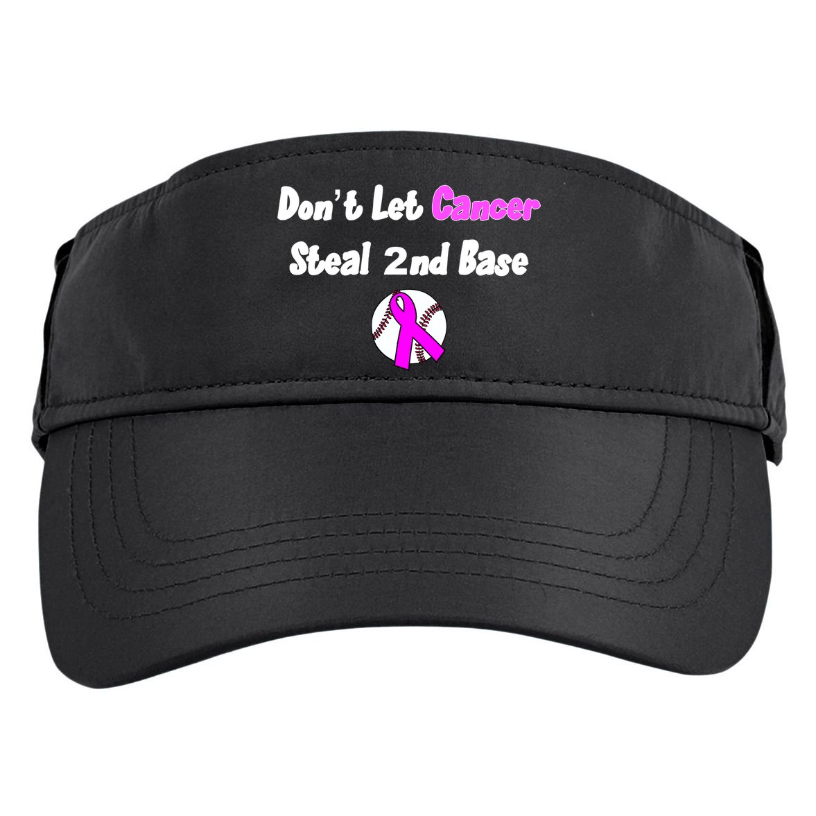 Don't Let Cancer Steal Second Base Adult Drive Performance Visor