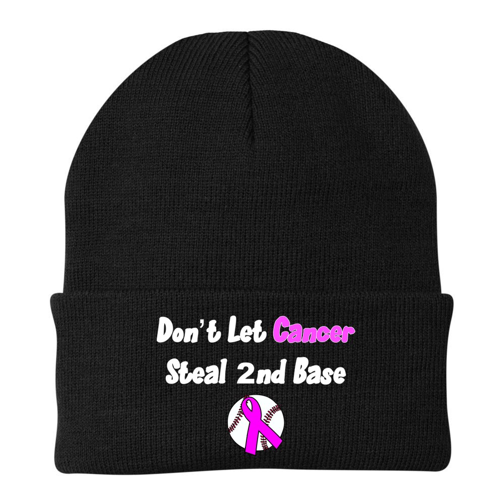 Don't Let Cancer Steal Second Base Beanie