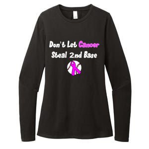 Don't Let Cancer Steal Second Base Womens CVC Long Sleeve Shirt