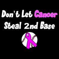 Don't Let Cancer Steal Second Base Flat Bill Trucker Hat