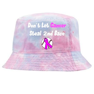 Don't Let Cancer Steal Second Base Tie-Dyed Bucket Hat