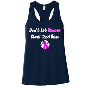 Don't Let Cancer Steal Second Base Women's Racerback Tank