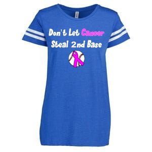 Don't Let Cancer Steal Second Base Enza Ladies Jersey Football T-Shirt