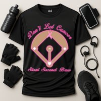 Don't Let Cancer Steal Second Base Diamond Cooling Performance Crew T-Shirt