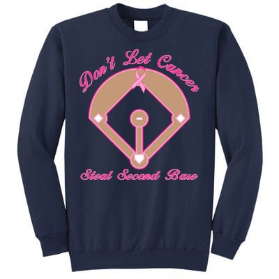 Don't Let Cancer Steal Second Base Diamond Sweatshirt