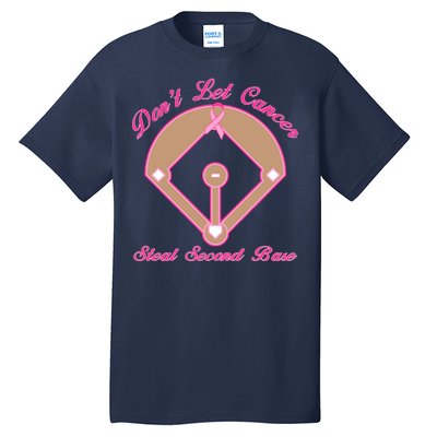 Don't Let Cancer Steal Second Base Diamond Tall T-Shirt