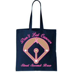 Don't Let Cancer Steal Second Base Diamond Tote Bag