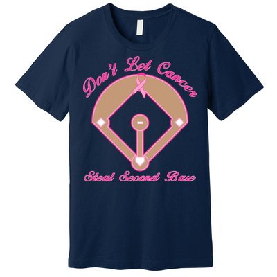 Don't Let Cancer Steal Second Base Diamond Premium T-Shirt