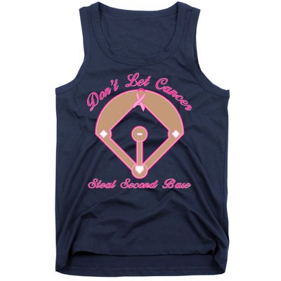 Don't Let Cancer Steal Second Base Diamond Tank Top