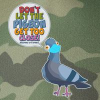 Don't Let the Pigeon Get Too Close Social Distancing Legacy Tie Dye Trucker Hat