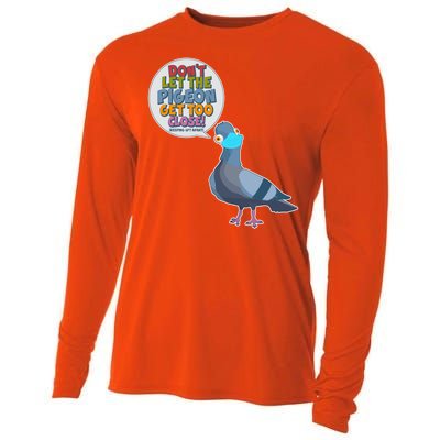 Don't Let the Pigeon Get Too Close Social Distancing Cooling Performance Long Sleeve Crew