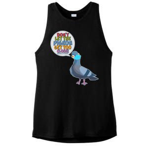 Don't Let the Pigeon Get Too Close Social Distancing Ladies PosiCharge Tri-Blend Wicking Tank