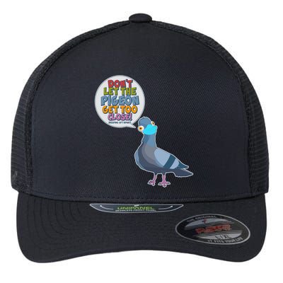 Don't Let the Pigeon Get Too Close Social Distancing Flexfit Unipanel Trucker Cap