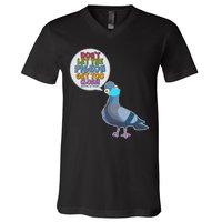 Don't Let the Pigeon Get Too Close Social Distancing V-Neck T-Shirt