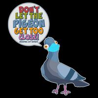 Don't Let the Pigeon Get Too Close Social Distancing Youth Performance Sprint T-Shirt