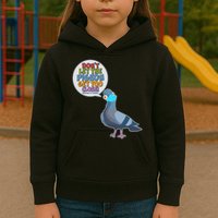 Don't Let the Pigeon Get Too Close Social Distancing Kids Hoodie