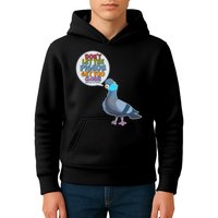 Don't Let the Pigeon Get Too Close Social Distancing Kids Hoodie
