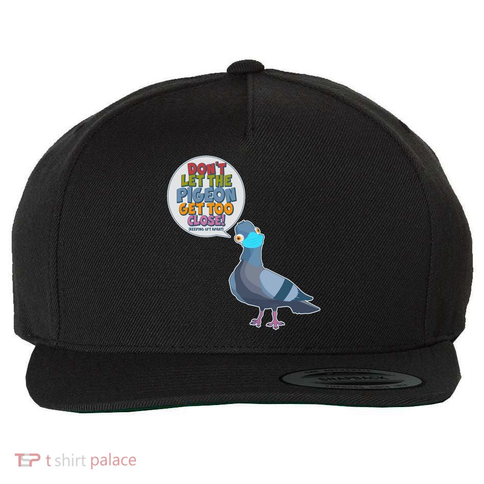 Don't Let the Pigeon Get Too Close Social Distancing Wool Snapback Cap