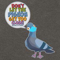Don't Let the Pigeon Get Too Close Social Distancing Cotton Canvas Backpack
