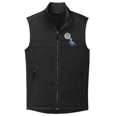 Don't Let the Pigeon Get Too Close Social Distancing Collective Smooth Fleece Vest