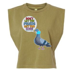 Don't Let the Pigeon Get Too Close Social Distancing Garment-Dyed Women's Muscle Tee