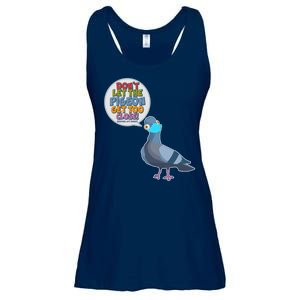 Don't Let the Pigeon Get Too Close Social Distancing Ladies Essential Flowy Tank