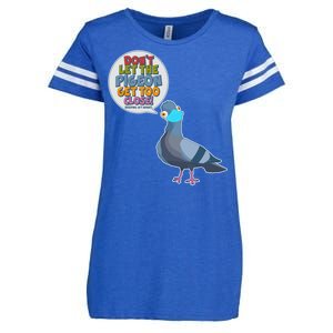 Don't Let the Pigeon Get Too Close Social Distancing Enza Ladies Jersey Football T-Shirt